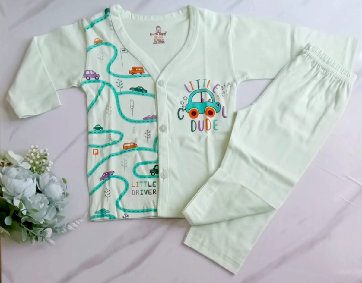 Unisex Cotton Night Suit - Lil Cool Dude Print