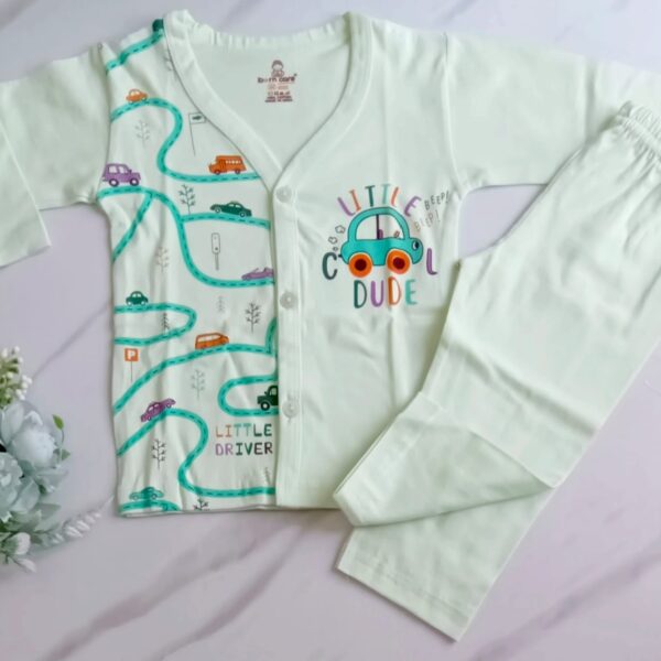 Unisex Cotton Night Suit – Lil Cool Dude Print