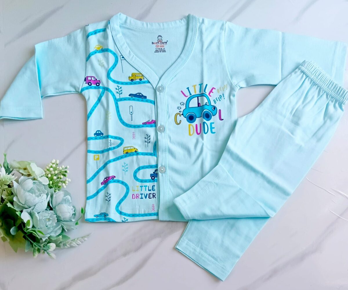 Unisex Cotton Night Suit - Lil Cool Dude Print - Image 4