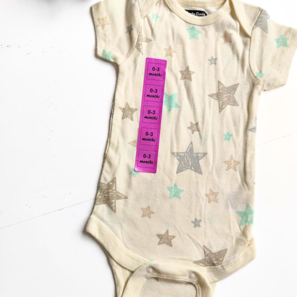 Onesies (0 – 3 Months) – Star Print
