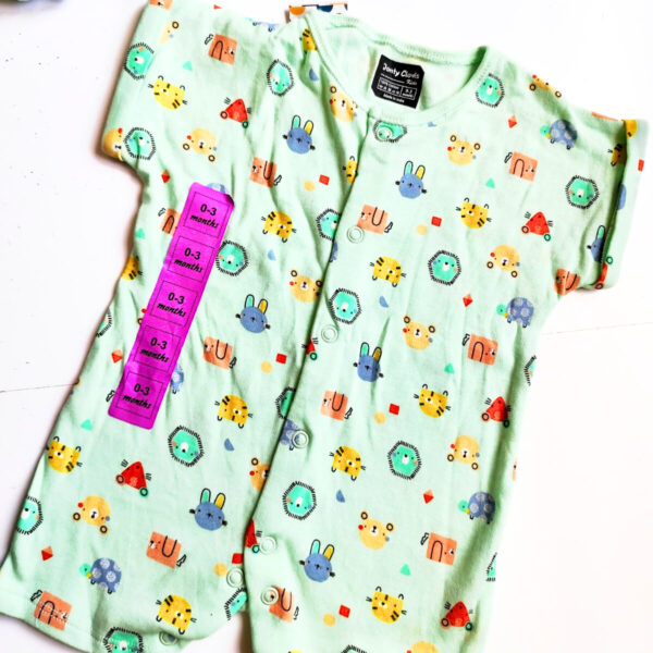 Unisex New Born Romper – Animal Print