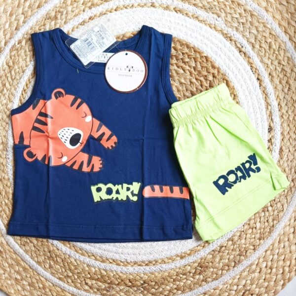 Boys Tiger Print Top & Bottom Set