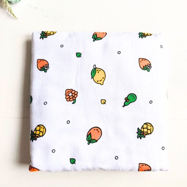 White Muslin 4 Layered Blankets (90*90 cm)