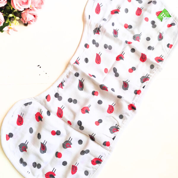 Bamboo 2 Layered Muslin Burp Cloth – Bird Print