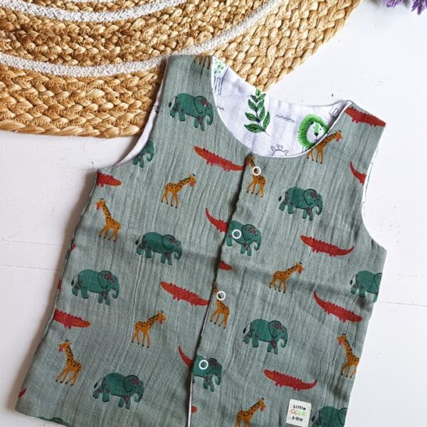 Reversible Muslin Jabla (Open to Check Print Variations)