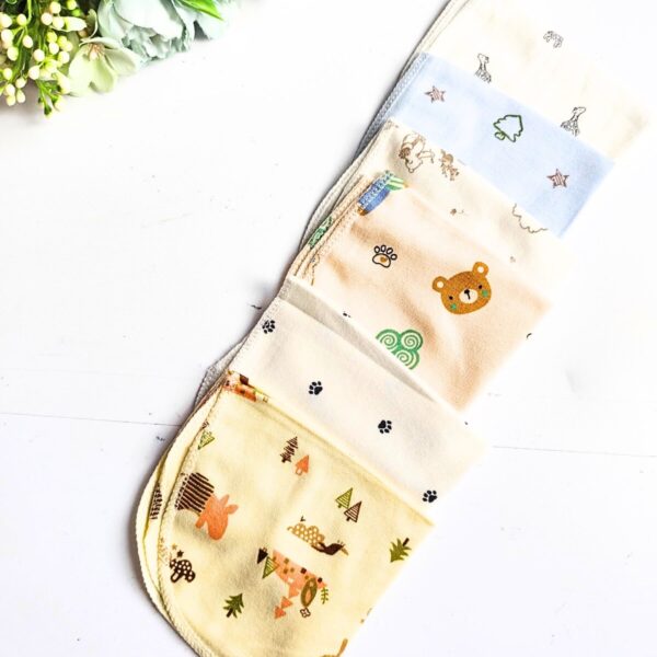Pack of 6 Hosiery Cotton Napkins (Random Designs)