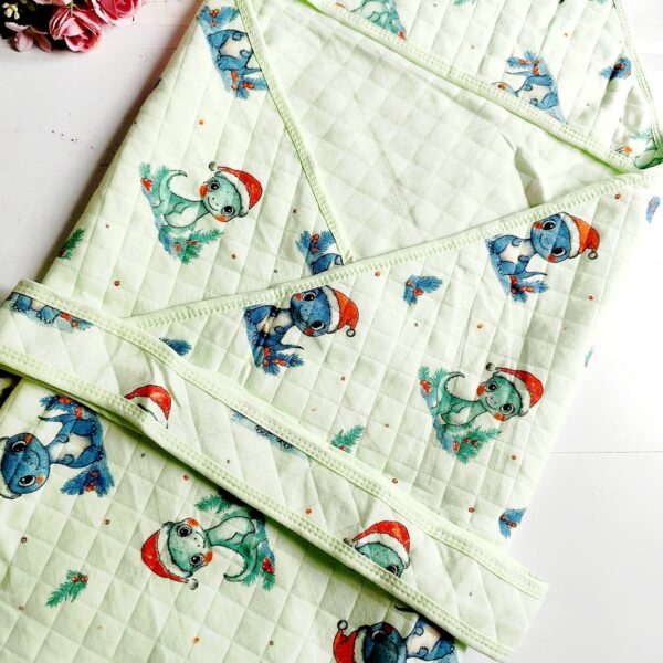Muslin Textured Blanket/Hooded Towel – Dino Print