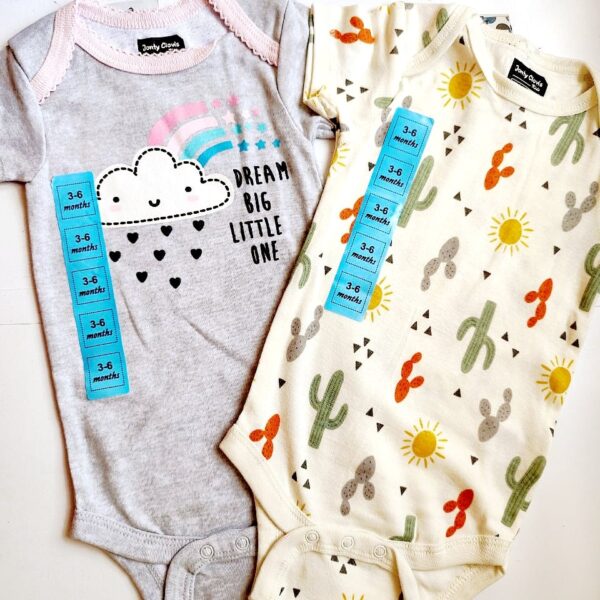 Onesies – 3 to 6 Months – Pack of 2