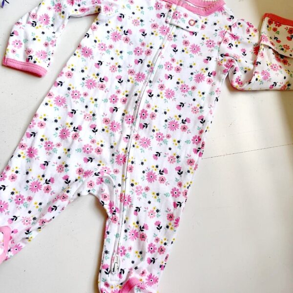 Floral Print Jumpsuit (0 – 3 Months)