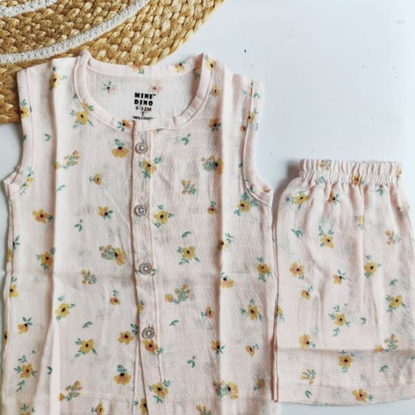 Floral Print Muslin Co Ord Set