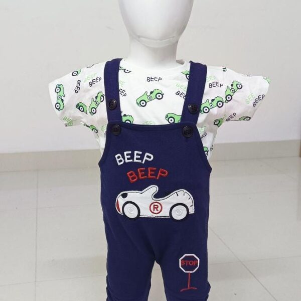Beep Beep Dungaree Set