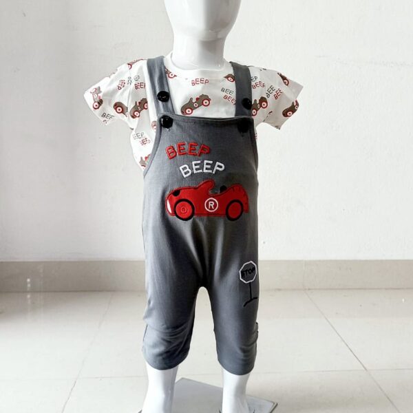 Beep Beep Dungaree Set