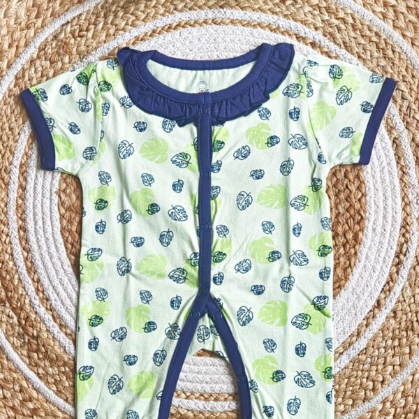 Girls Cotton Printed Romper