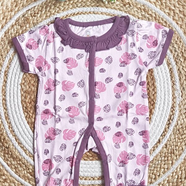 Girls Cotton Printed Romper