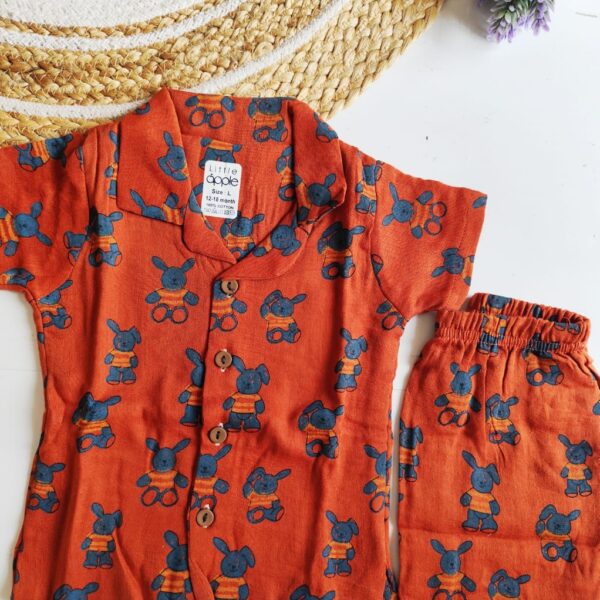 Soft Toy Print Muslin Co Ord Set